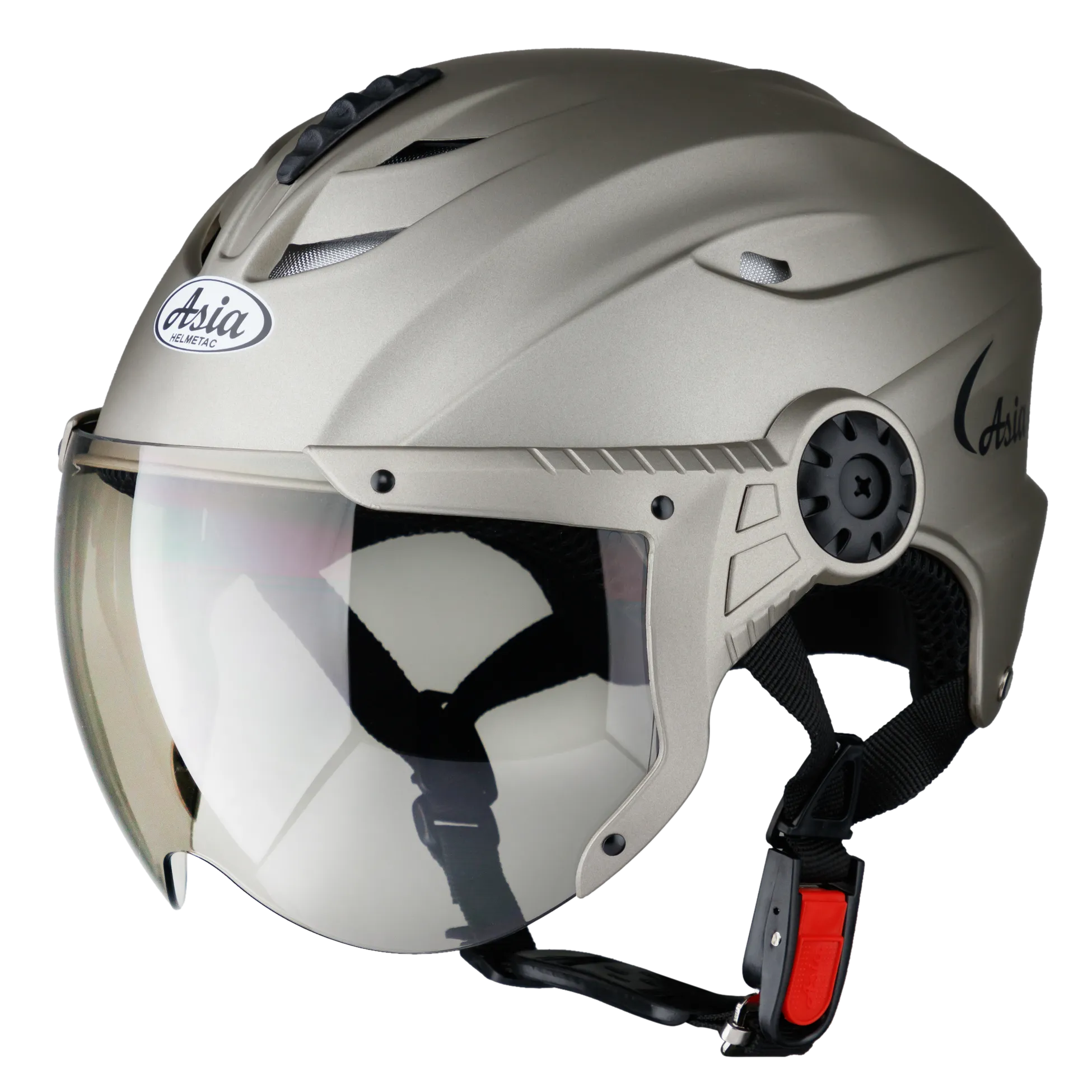 Mũ bảo hiểm 1/2 có kính Asia MT-117K