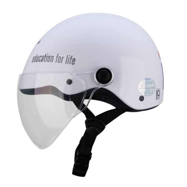 MBH 1/2 Asia MT-103KS 3 Nón bảo hiểm nửa đầu Asia MT-103K có nút bấm dễ sử dụng