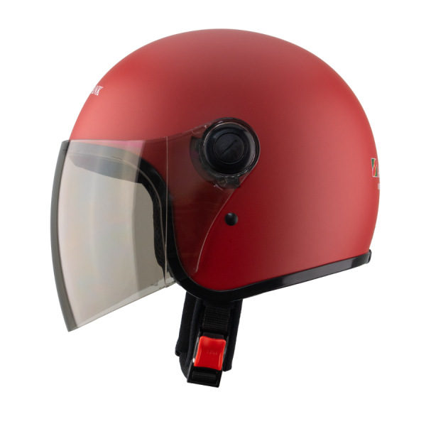 Mũ bảo hiểm 3/4 đầu Asia MT-124K 3 Nón bảo hiểm 3/4 đầu Asia MT-124K màu đỏ tươi