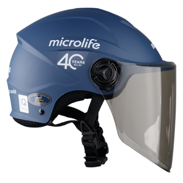 Mũ bảo hiểm 1/2 có kính Asia MT-179K 4 Nón bảo hiểm nửa đầu Asia MT-179K thông thoáng êm ái