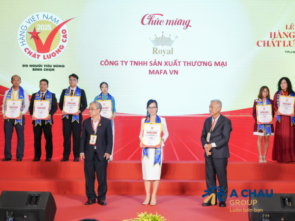 2 công ty thuộc tập đoàn quốc tế Á Châu nhận giải thưởng "Hàng việt nam chất lượng cao" do người dung bình chọn 2025 3 Công ty TNHH SX TM Mafa VN nhận giải thưởng hàng việt nam chất lượng cao