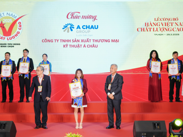 2 công ty thuộc tập đoàn quốc tế Á Châu nhận giải thưởng "Hàng việt nam chất lượng cao" do người dung bình chọn 2025 2 Công ty TNHH SX TM kỹ thuật Á Châu
