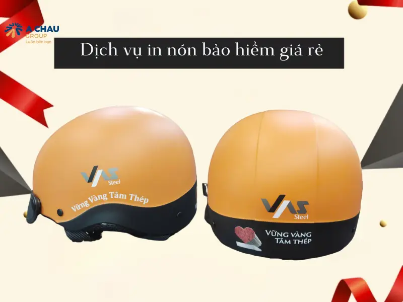 Công ty in nón bảo hiểm theo yêu cầu, in logo, slogan đẹp 2 In mũ bảo hiểm giá rẻ chất lượng cao