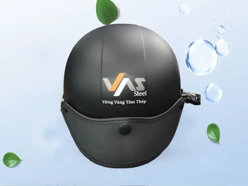 Công ty in nón bảo hiểm theo yêu cầu, in logo, slogan đẹp 6 in logo lên phía trước mặt nón bảo hiểm