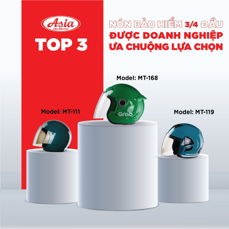 Nhà máy sản xuất mũ bảo hiểm quà tặng đạt chuẩn CR 32 Mũ bảo hiểm 3/4 quà tặng được nhiều doanh nghiệp ưa chuộng