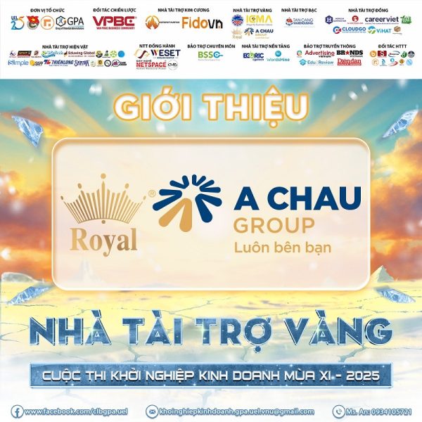 Tập Đoàn Quốc Tế Á Châu – Vinh dự là “Nhà Tài Trợ Vàng” cuộc thi Khởi nghiệp kinh doanh mùa XI 1 Tập đoàn quốc tế Á Chấu vinh dự nhà tài trợ vàng cho cuộc thi khởi nghiệp kinh doang mùa XI