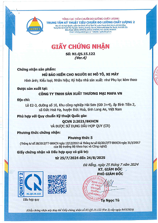 Giấy chứng nhận hợp quy