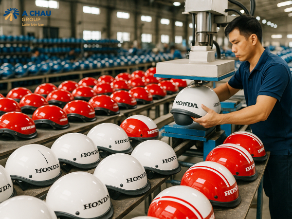 7 lợi ích khi đặt in mũ bảo hiểm số lượng lớn 10 In logo chuyển nhiệt lên mũ bảo hiểm tại Á Châu