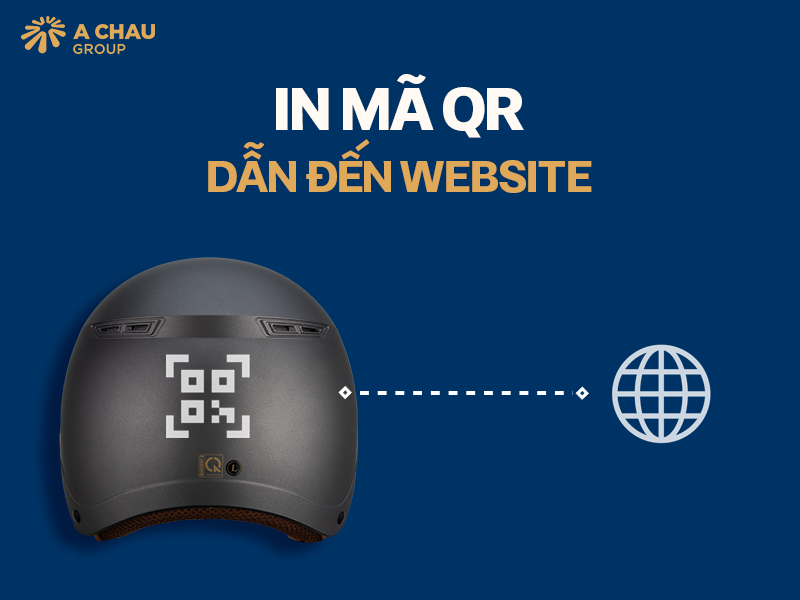 Công ty in nón bảo hiểm theo yêu cầu, in đẹp sắc nét 9 In mã QR lên mũ dẫn đến website, địa chỉ bán hàng...