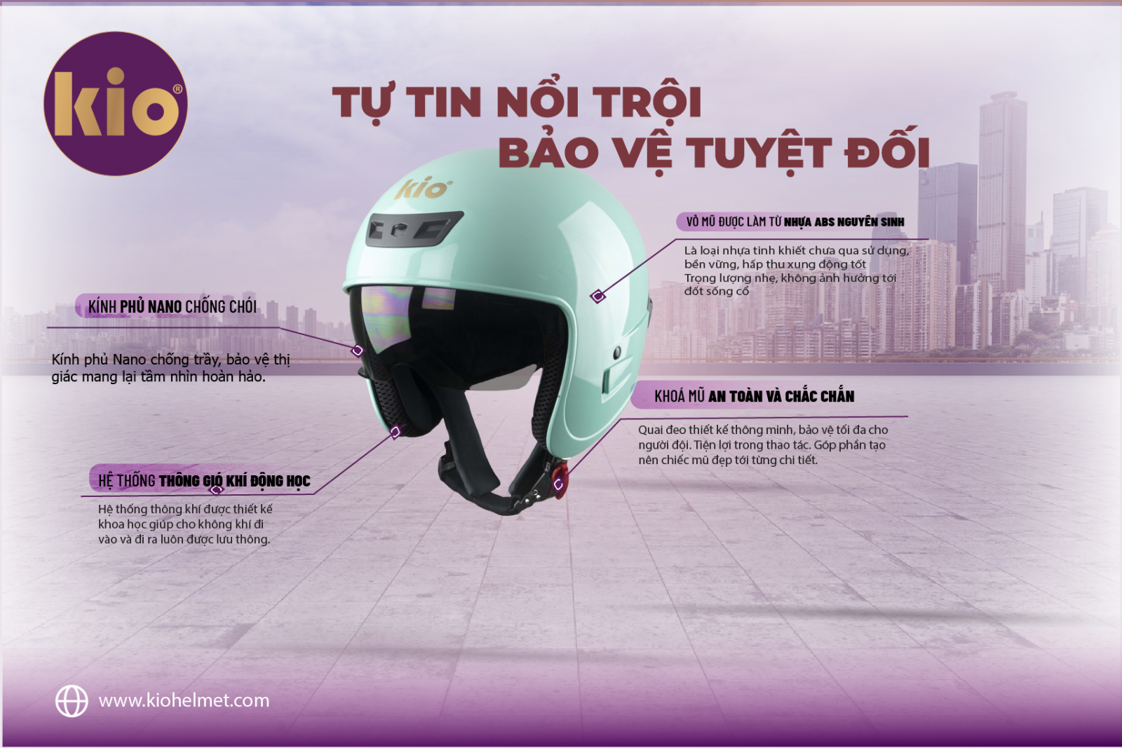 Mũ bảo hiểm in logo giá tận xưởng, ưu đãi giảm tới 25% 7 Mũ bảo hiểm chính hãng được sản xuất từ chất liệu cao cấp