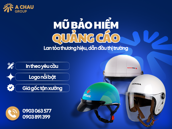 Mũ bảo hiểm quảng cáo là gì, có hiệu quả trong marketing? 1 Mũ bảo hiểm quảng cáo là gì