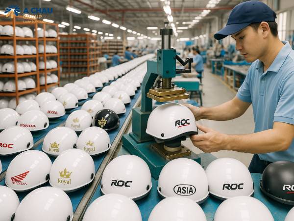 7 lợi ích khi đặt in mũ bảo hiểm số lượng lớn 9 Xưởng in mũ bảo hiểm số lượng lớn tại Á Châu