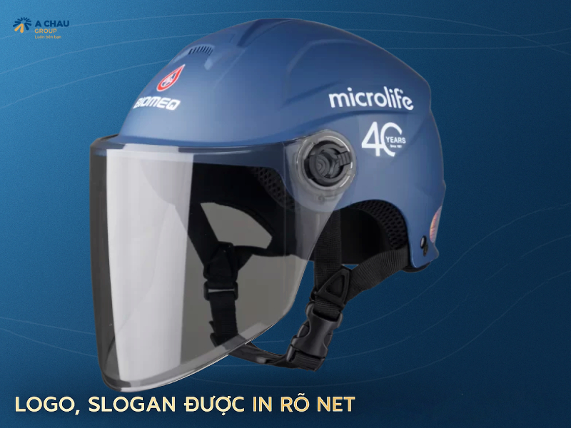 Địa chỉ cung cấp mũ bảo hiểm quà tặng chất lượng cao TP.HCM 7 Chọn đúng địa chỉ cung cấp mũ bảo hiểm quà tặng, logo slogan được in rõ nét