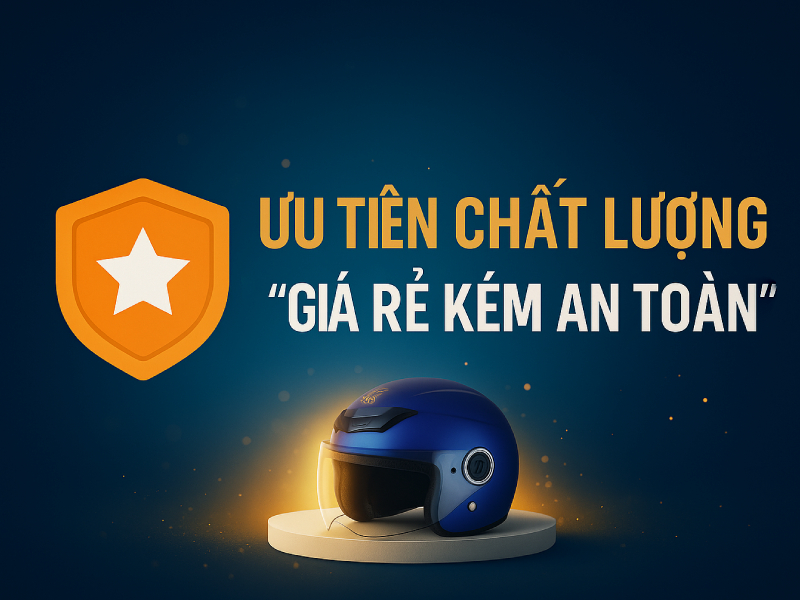 Cách chọn mũ bảo hiểm quà tặng theo ngân sách doanh nghiệp 3 Cách chọn mũ bảo hiểm quà tặng phải ưu tiên chất lượng