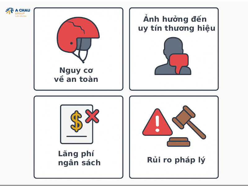 Địa chỉ cung cấp mũ bảo hiểm quà tặng chất lượng cao TP.HCM 4 Những rủi ro khi chọn sai địa chỉ cung cấp mũ bảo hiểm quà tặng