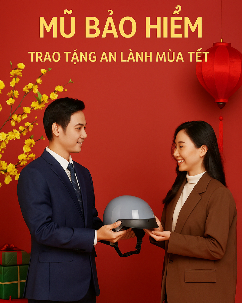 Quà tết cho doanh nghiệp nên mua gì tốt nhất 2026? 5 Nón bảo hiểm làm quà tết cho doanh nghiệp nhằm gửi đi thông điệp nhân văn sâu sắc
