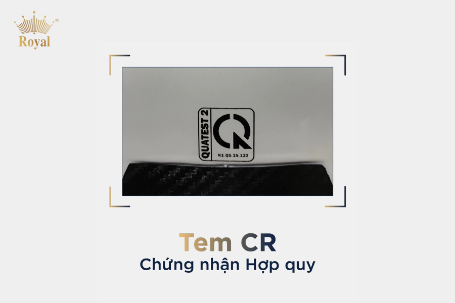 4 điều kiện mũ bảo hiểm xe máy được lưu hành tại Việt Nam 3 Tem kiểm định chứng nhận hợp quy