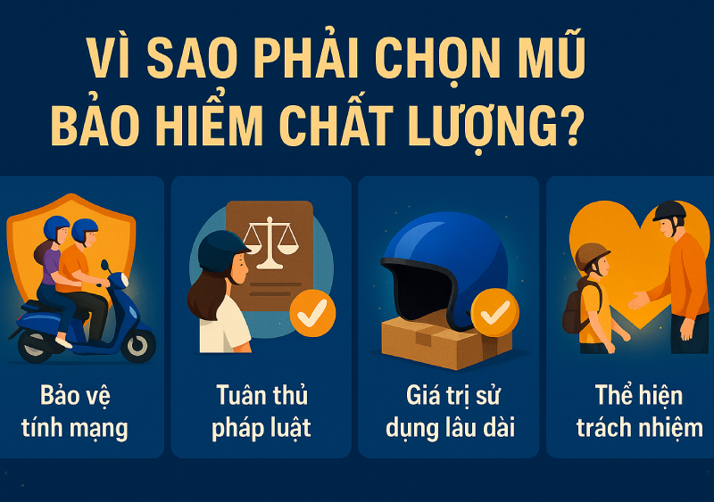 6 cách nhận biết mũ bảo hiểm chất lượng cao 1 Vì sao nên sử dụng mũ bảo hiểm chất lượng cao