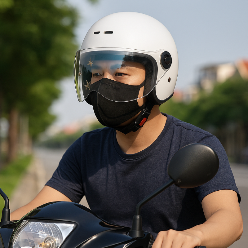 20 công dụng của nón bảo hiểm bạn nên biết 2 20 công dụng của nón bảo hiểm là bảo vệ côn trùng khỏi bay vào mắt