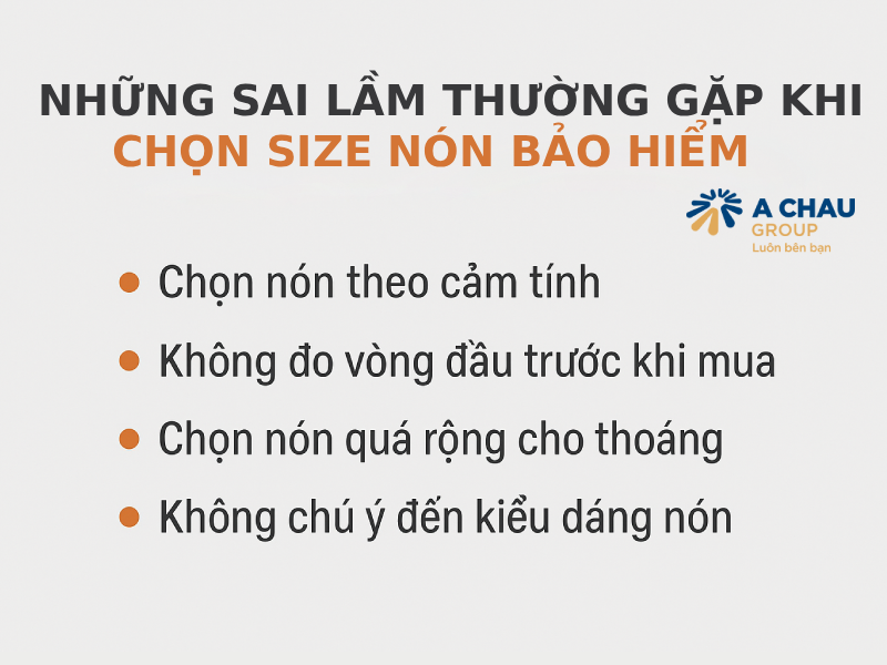 Cách đo size nón bảo hiểm chuẩn nhất 2025 4 Những sai lầm thường gặp khi chọn size mũ bảo hiểm