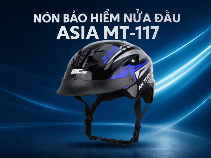 Các loại mũ bảo hiểm làm quà tặng khách hàng hàng ý nghĩa 2 Mẫu nón bảo hiểm in tên công ty nửa đầu MT-117