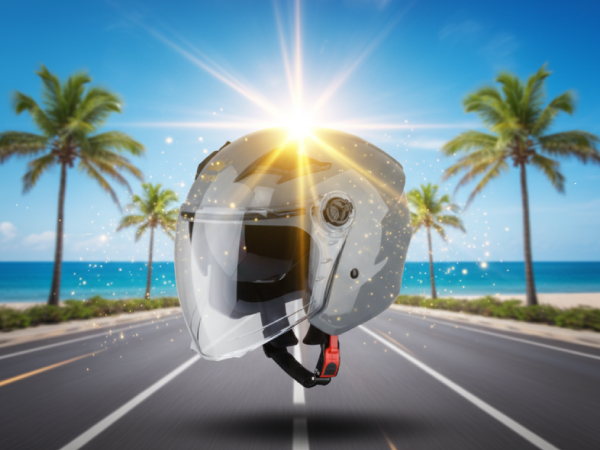 Mũ bảo hiểm có kính chống tia UV