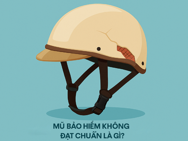 Hướng dẫn cách nhận biết mũ bảo hiểm không đạt chuẩn 1 Mũ bảo hiểm không đạt chuẩn là gì