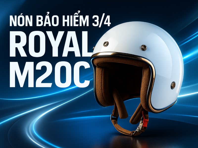 Nơi bán mũ bảo hiểm chất lượng cao giá tốt, bỏ sỉ ở Việt Nam 5 Mẫu nón bảo hiểm in tên công ty Royal M20C