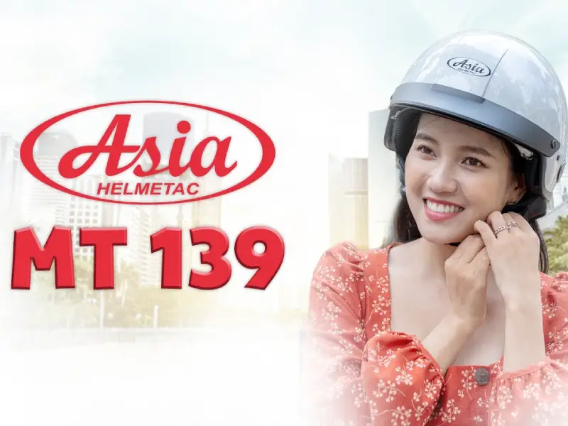 17 nón bảo hiểm có kính tốt và đáng mua nhất hiện nay 4 Nón bảo hiểm có kính Asia MT-139