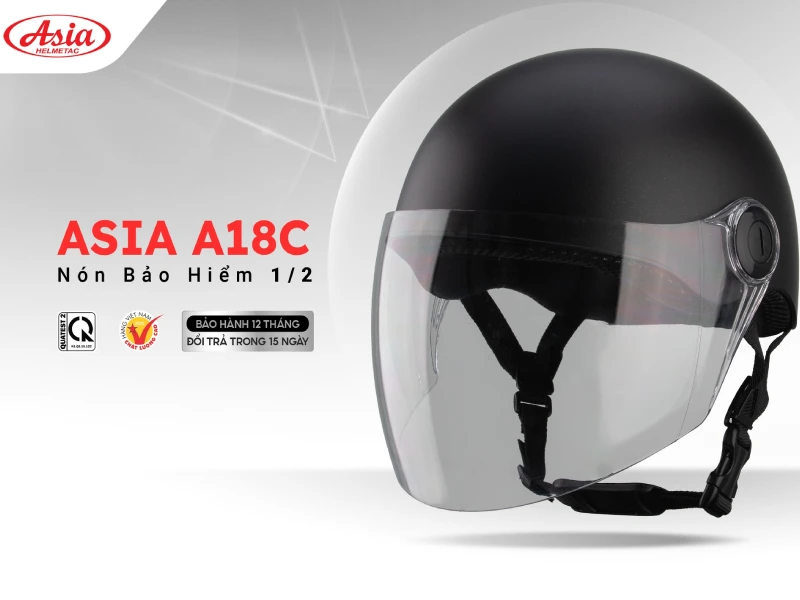 Các mẫu mũ bảo hiểm đẹp từ các thương hiệu nổi tiếng 2 Các mẫu mũ bảo hiểm đẹp Asia A18C
