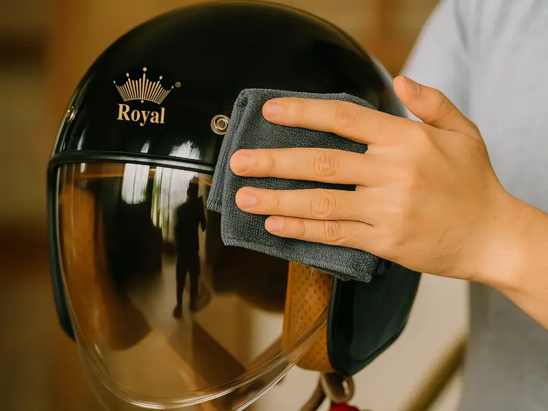 Hướng dẫn 5 cách làm mới nón bảo hiểm đơn giản tại nhà 1 Cách làm mới nón bảo hiểm bằng việc phải lau ngoài thường xuyên