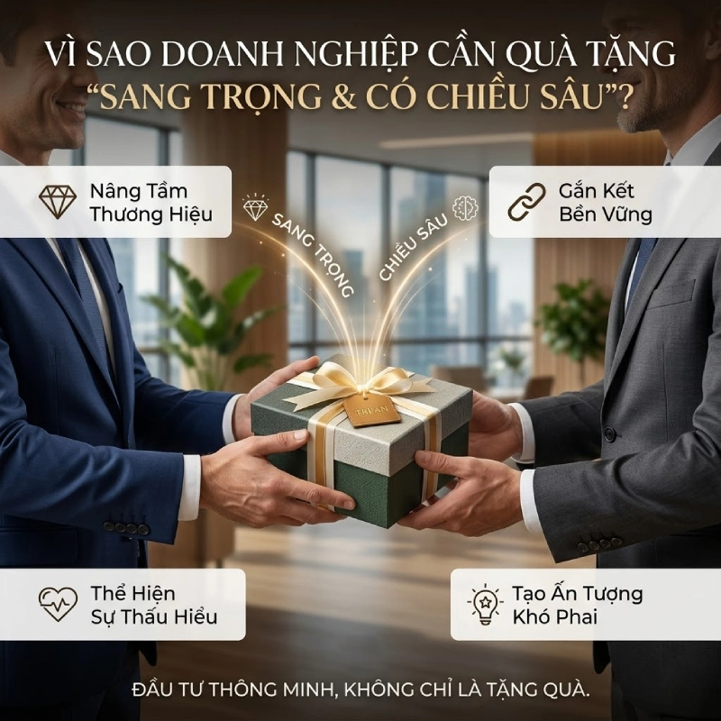 Những lý do doanh nghiệp ngày càng cần quà tặng vừa sang trọng vừa có chiều sâu?