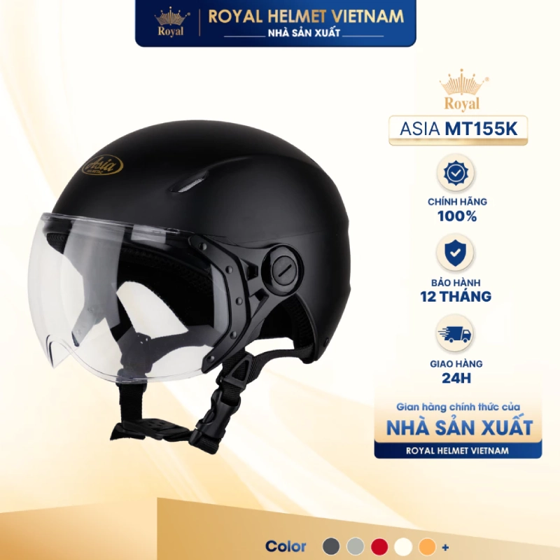 21 mẫu mũ bảo hiểm nữ đẹp nhất hiện nay 7 Mũ bảo hiểm cho nữ Asia MT-155K