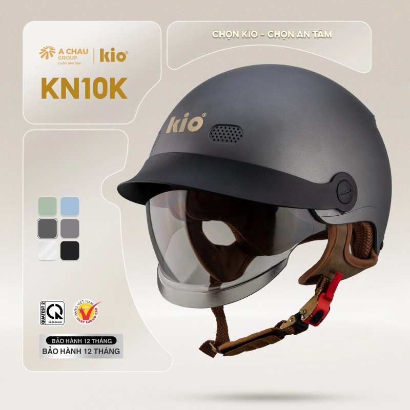 21 mẫu mũ bảo hiểm nữ đẹp nhất hiện nay 13 Mũ bảo hiểm cho nữ KiO KN10K