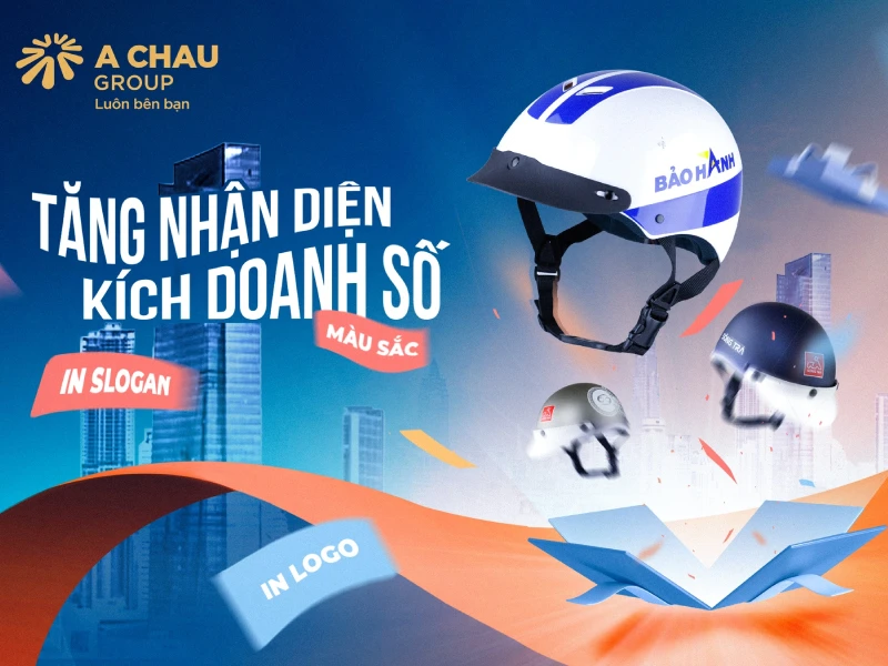 Làm mũ bảo hiểm quảng bá thương hiệu có hiệu quả không? 3 Mũ bảo hiểm quảng bá thương hiệu mang lại bùng nổ doanh số