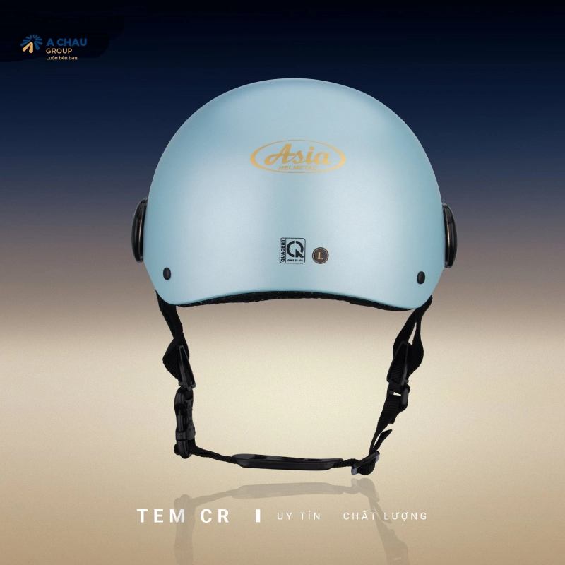 Giá mũ bảo hiểm nửa đầu tại Á Châu bao nhiêu? 5 Mua nón bảo hiểm 1/2 nên chọn mũ có tem kiểm định chất lượng