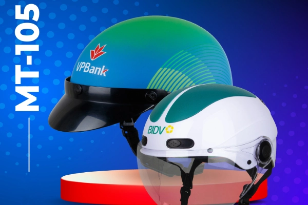 Các loại mũ bảo hiểm in logo phổ biến làm quà tặng