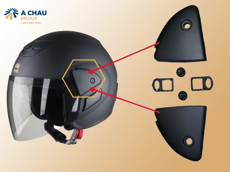 Sửa kính mũ bảo hiểm bị kẹt hoặc khó kéo