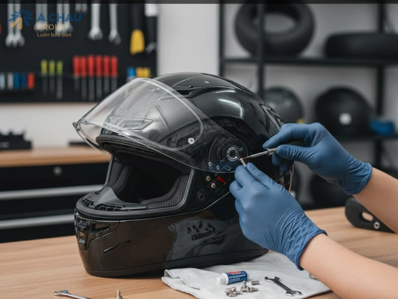 Cách sửa mũ bảo hiểm khi ốc bị lỏng