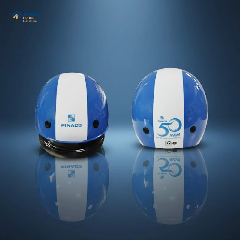 Đầu tư vào mũ bảo hiểm quảng cáo giúp tạo điểm nhấn cho thương hiệu của doanh nghiệp