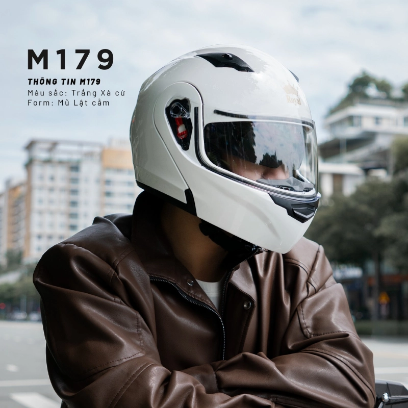 Mũ bảo hiểm fullface lật hàm M179
