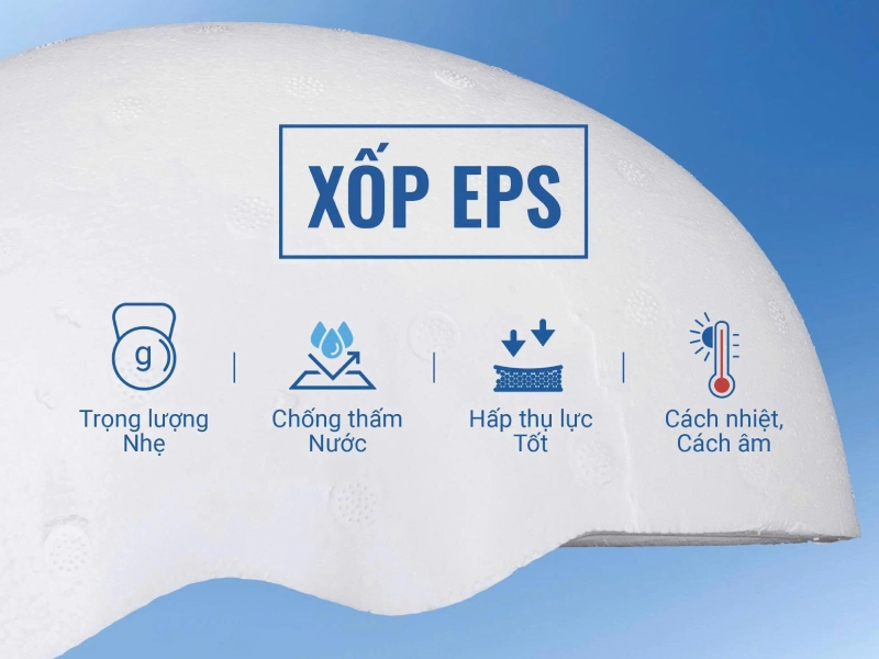 Xốp mũ bảo hiểm là từ xốp EPS cao cấp