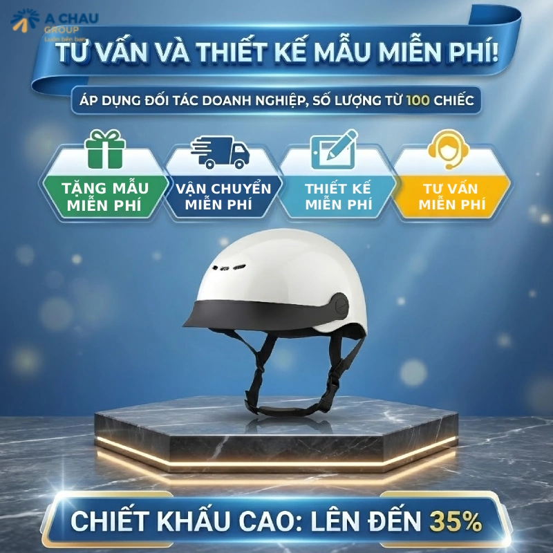 Á Châu chuyên cung cấp mũ bảo hiểm quà tặng chất lượng cao với nhiều ưu đãi lớn