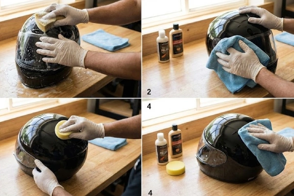 Cách đánh bóng nón bảo hiểm