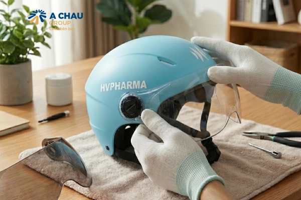 Hướng dẫn cách lắp kính mũ bảo hiểm nửa đầu chắc chắn đơn giản tại nhà