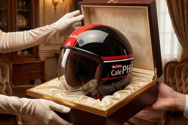 Giá trị thương hiệu khi tặng mũ bảo hiểm in logo