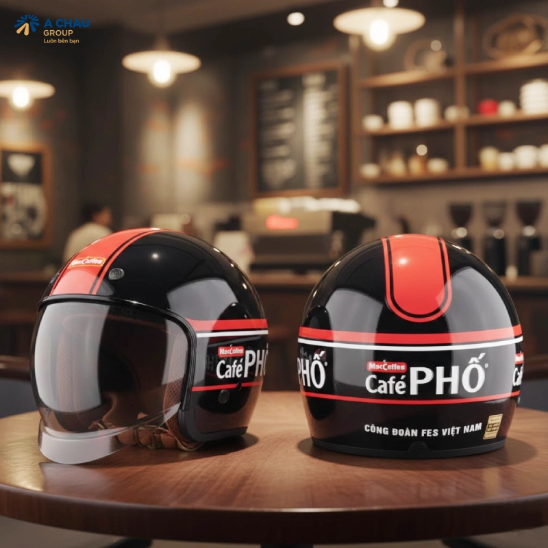 In mũ bảo hiểm mẫu 8