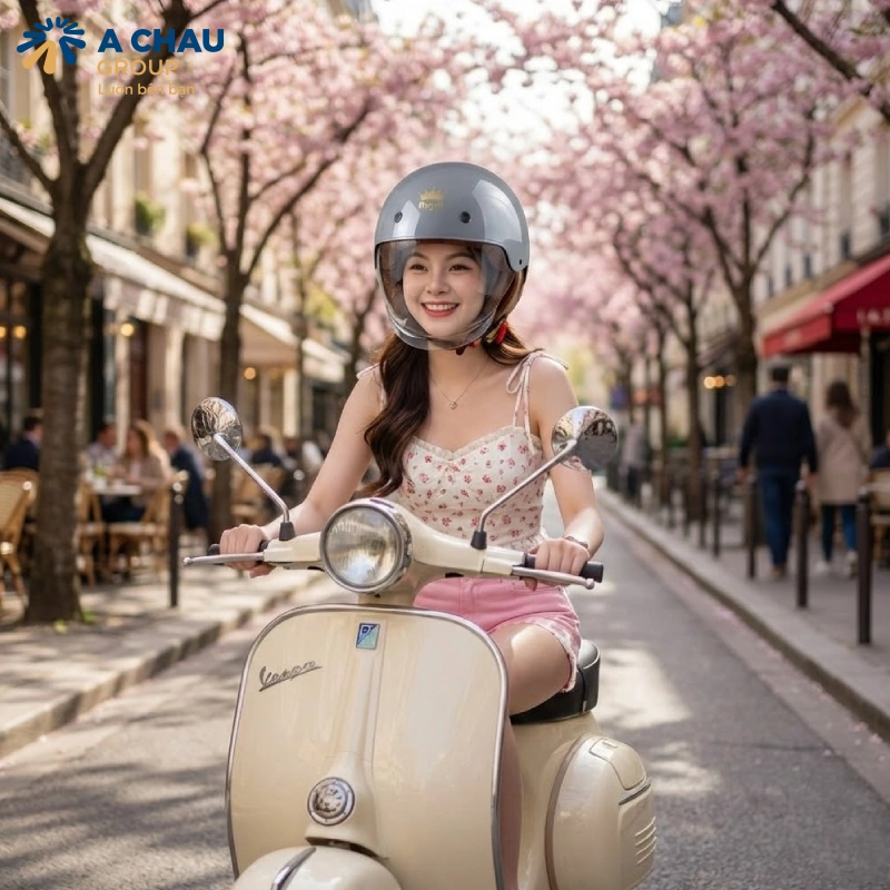 Đi làm hằng ngày trong đô thị lựa chọn nón 1/2 có kính hoặc 3/4