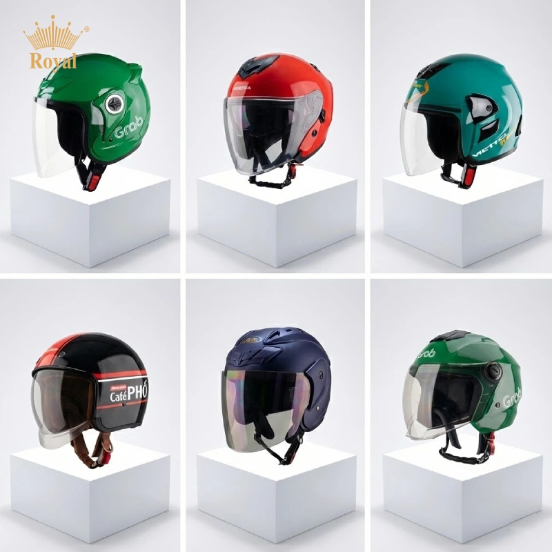 Mũ bảo hiểm đẹp 3/4 có kính