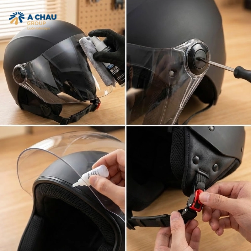 Mẹo nhỏ giúp kính mũ bảo hiểm bền và ít rung hơn